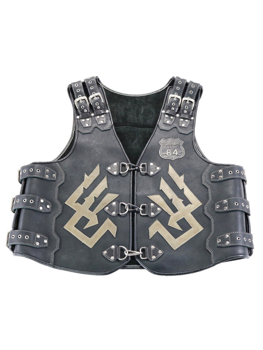 viking barbarian cosplay custom theater costume vest thick heavy adjustable new
